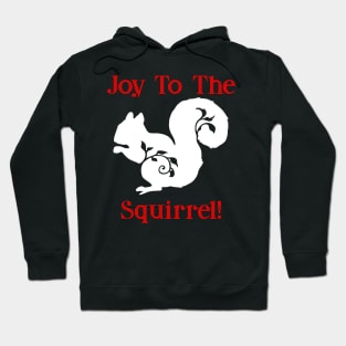 Joy To The Squirrel Christmas Humor Hoodie